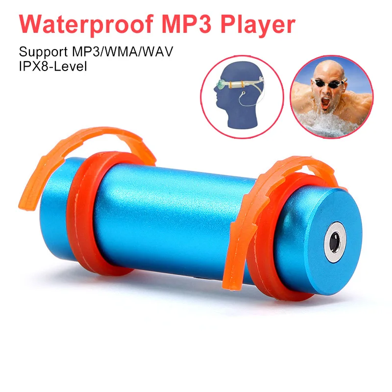 

Дайвинг водонепроницаемый плавательный 4 ГБ 8 ГБ MP3 плеер подводный Спорт MP3 с водонепроницаемыми наушниками для пловца