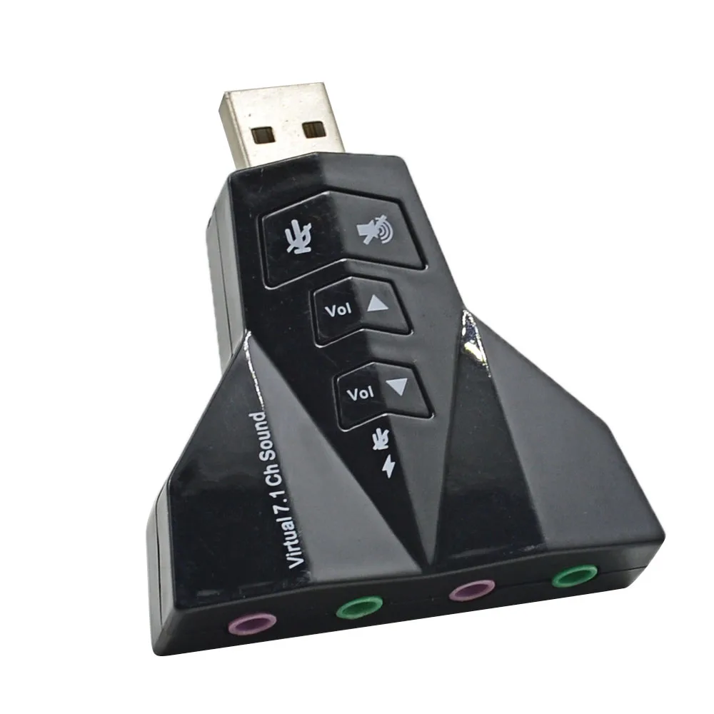TISHRIC 7,1 USB звуковая карта Внешний микрофонный динамик для наушников 3,5 мм разъем для USB аудио адаптера интерфейс для ПК Mac ноутбука