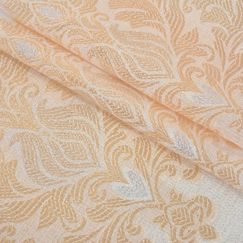 YAtkstile European style jacquard cut flower yarn tulle for bedroom living room study balcony transparent gauze shade | Дом и сад