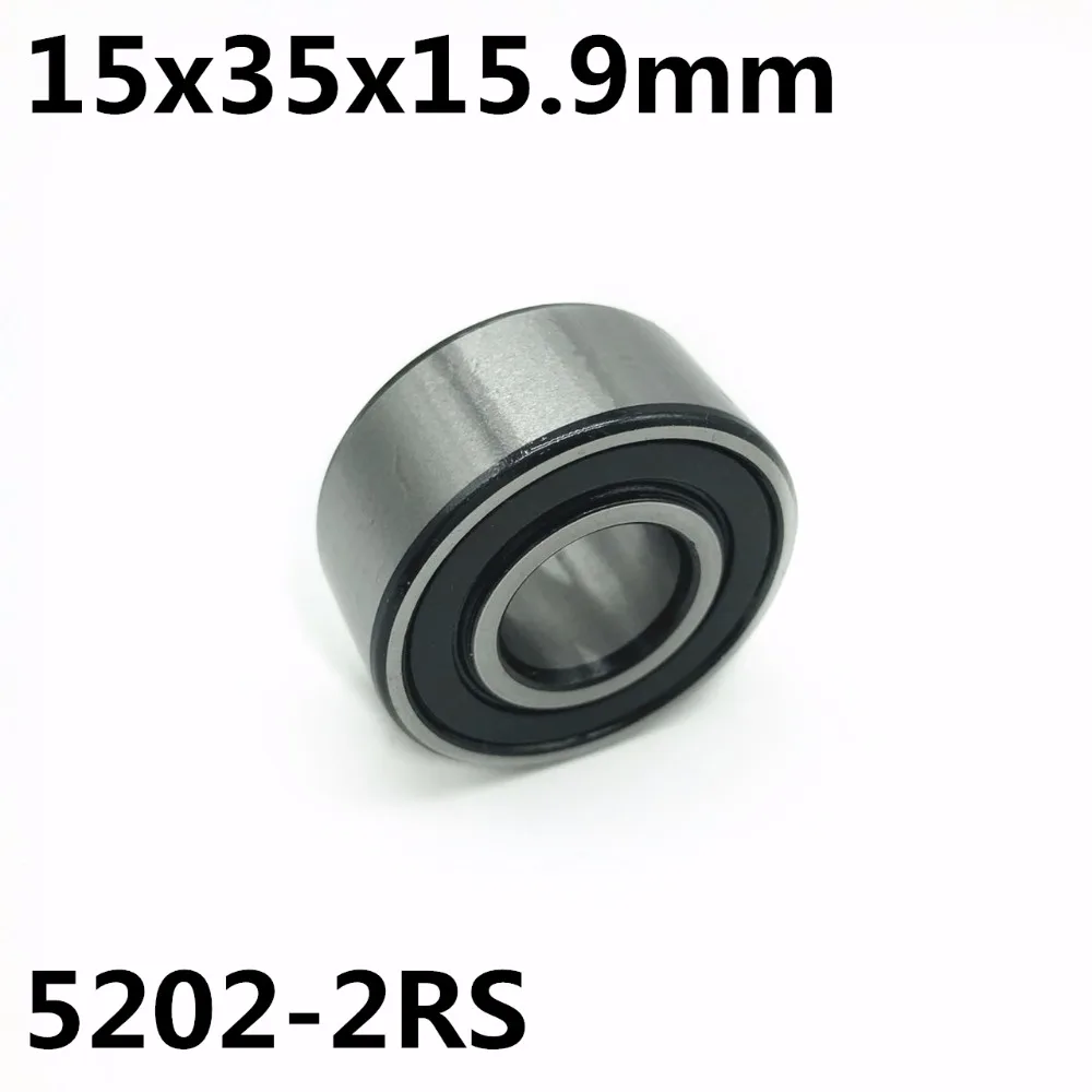 

10PCS 5202-2RS 15x35x15.9 mm Double row angular contact bearings 5202 Free shipping