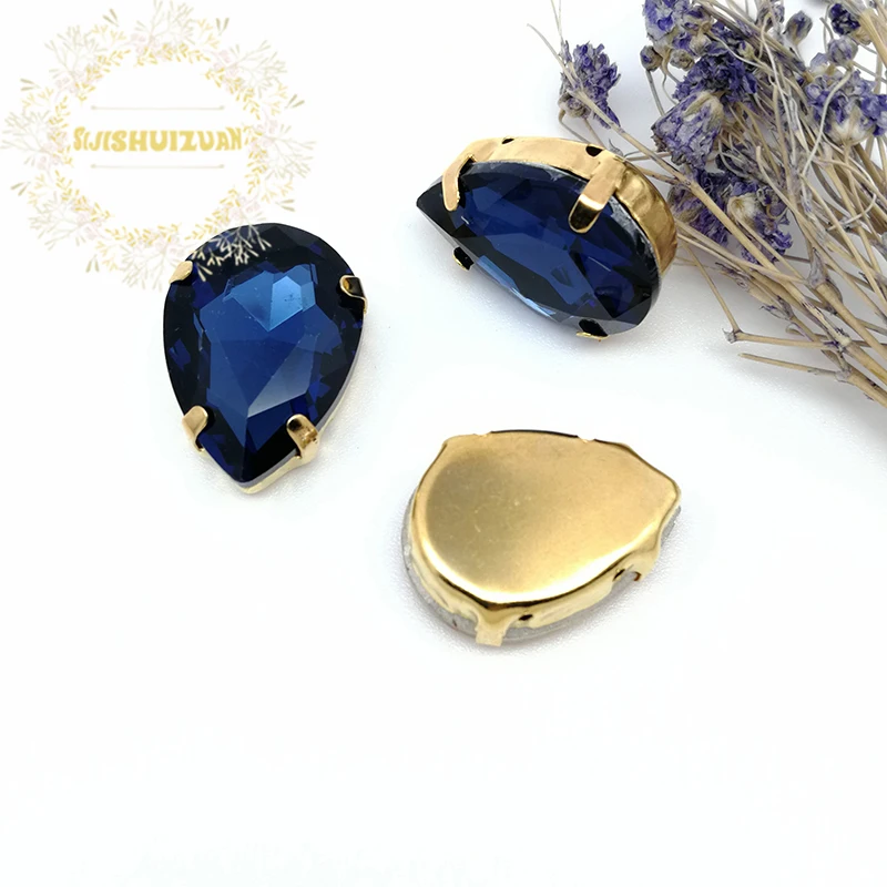 Хит продаж китайский Цимбидиум в форме капли воды Хрустальное стекло пришивные