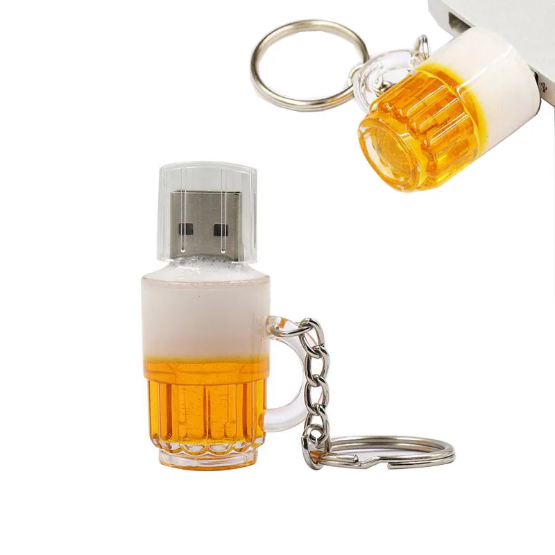 

Pendrive Beer mug pen drive 64GB fashion gift usb flash 128GB memory stick u disk 4GB 8GB 16GB 32GB usb stick flash drive