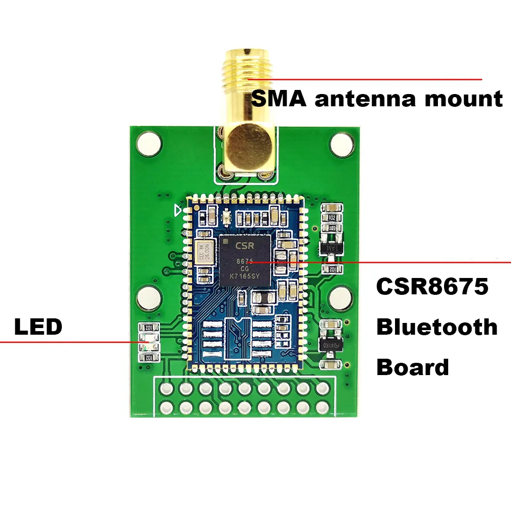 CSR8675 Bluetooth 5 0 аудио модуль волокно SPDIF ies IIS APTX-HD выход без антенны | Электроника