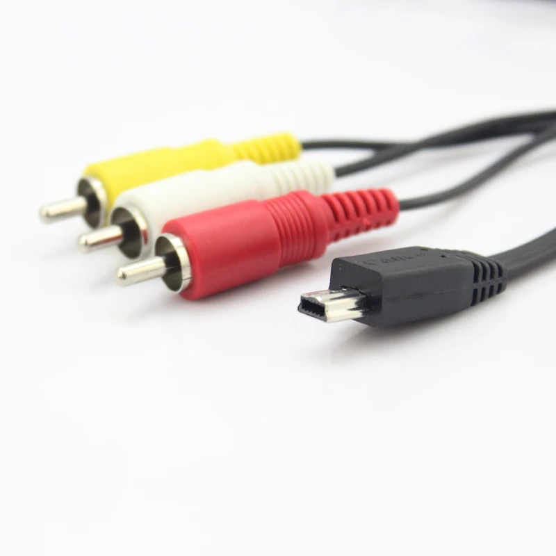 Цифровая камера Видео Аудио AV кабель мини usb 3 RCA для Canon 60D 70D 7D 700D 600D SX50 SX60 HS G1X Mark II G7X