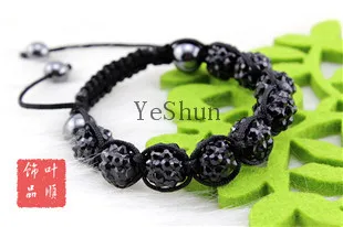 36 Colors For Choose Hot Promotion ! 9 Pcs Resin Rhinestone Beads Hand Weaved Shamballa Bracelets | Украшения и аксессуары