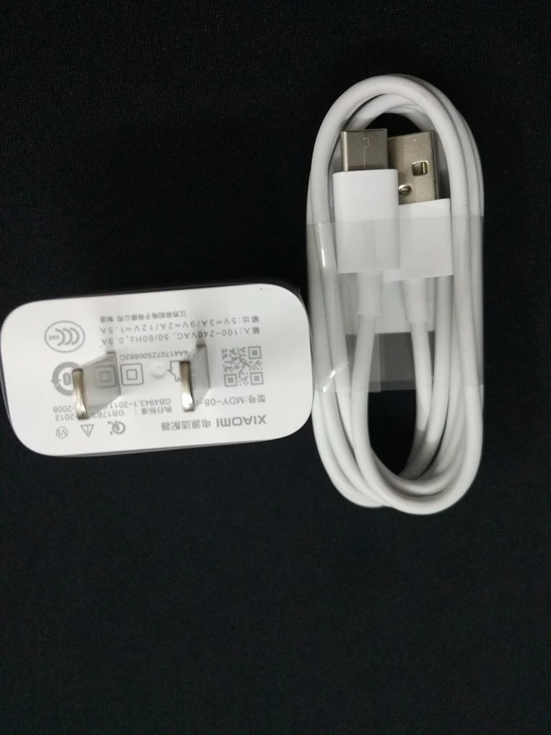 Оригинальное зарядное устройство XIAOMI 6 QC 3 0 быстрое USB mi Type C кабель для передачи