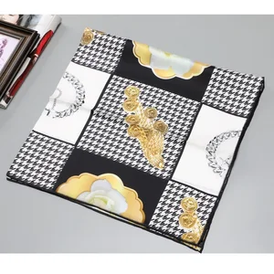 Шарф из 100% твилового шелка, большой квадратный, 88 х88 см