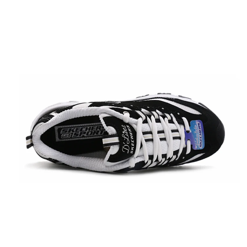 Skechers Shoes Woman D'lites Casual Shoes Woman Platform Comfortable Breathable Shoes Sneakers Basket Femme Krasovki 11422-BKW