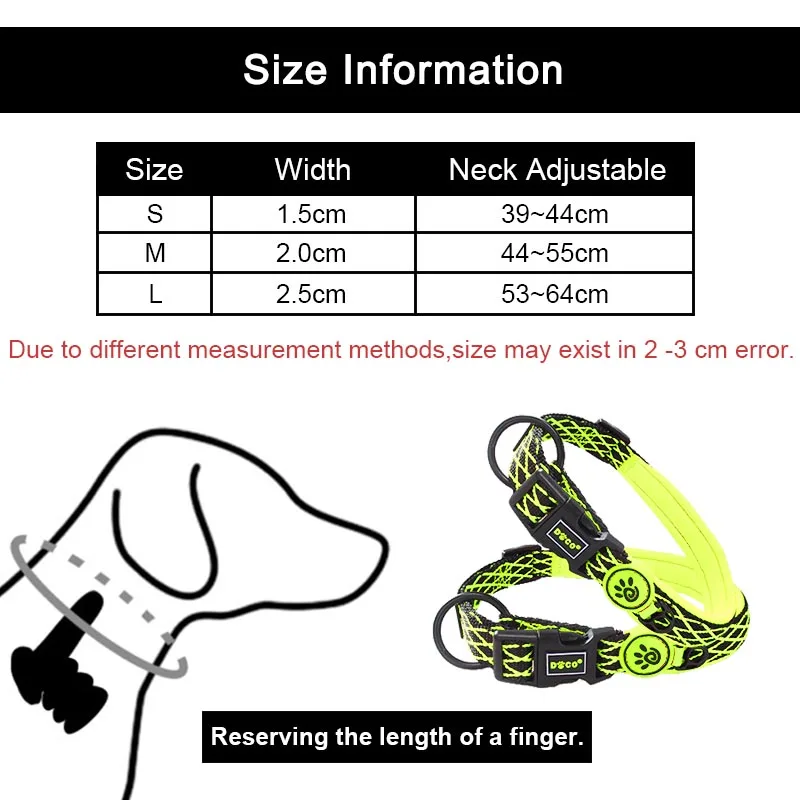 Мягкий ошейник для питомца собаки нейлоновый тренировочный большой в полоску