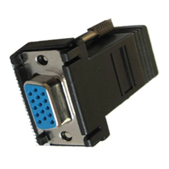 Универсальный удлинитель VGA мама к LAN CAT5 CAT6 RJ45 сетевой кабель адаптер Комплект