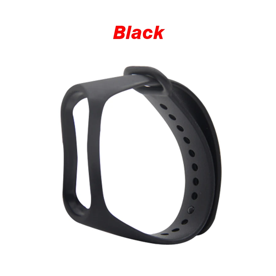 black Браслет для Xiao mi band 4 mi Band 4 спортивный ремешок силиконовый ремешок для mi band 4 аксессуары браслет ремешок - Цвет: black