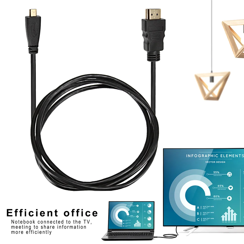 Микро HDMI к HDTV конвертер кабель папа мужчине Аксессуары для мобильных телефонов