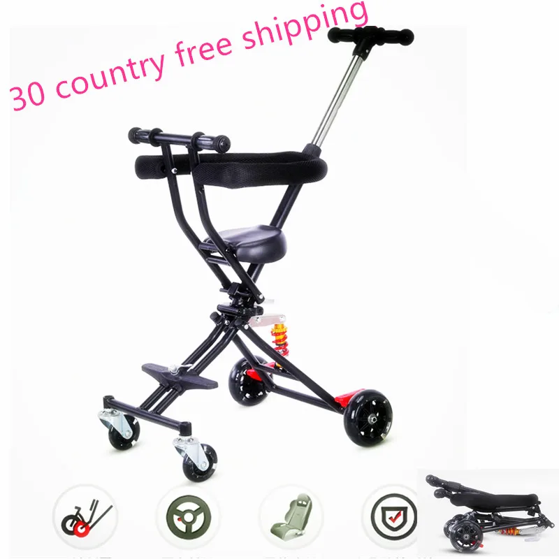 Портативный складной трехколесный мини мотоцикл bebe micr trike xl 1 6 детских прицепов