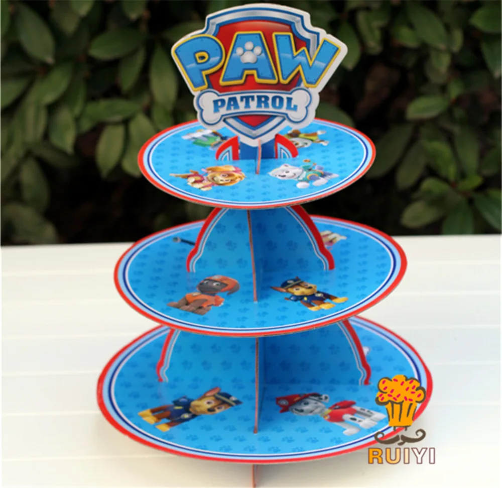 Одноразовые стаканчики PAW Patrol 3 уровневый держатель для кексов подставка торта 24