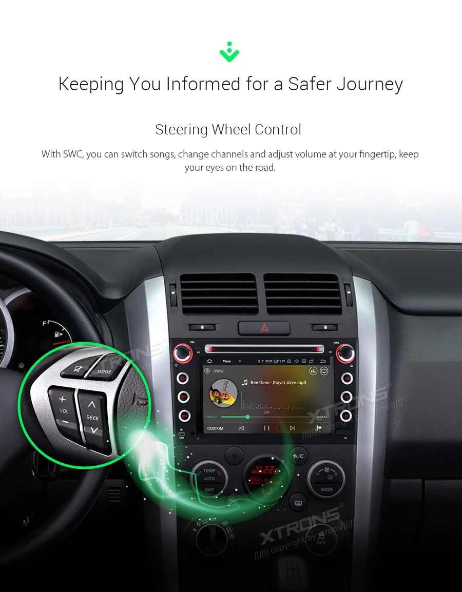 XTRONS Android 9 0 автомобильный DVD плеер для Suzuki Grand Vitara 2005 2006 2007 2008 2009 2010 2011 2012 2013 GPS РАДИО