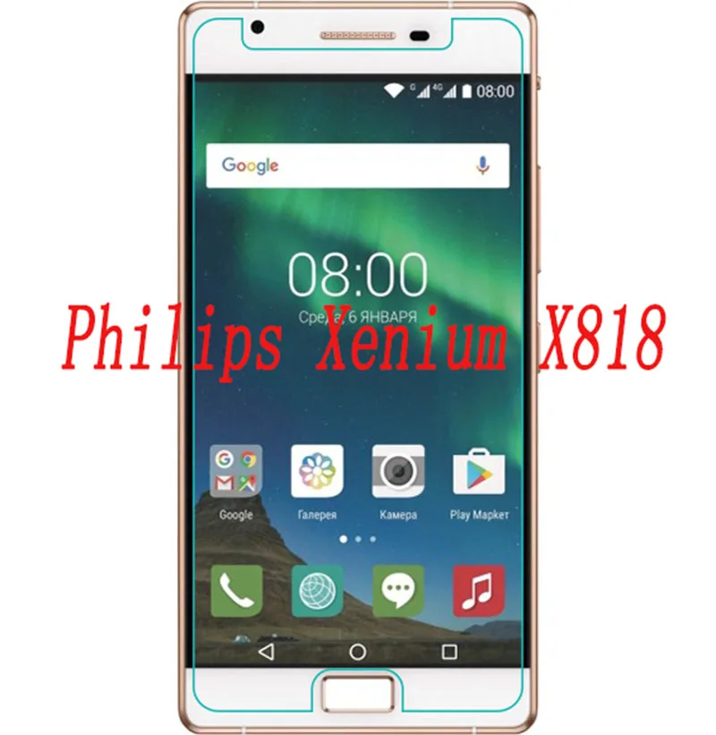 Новинка ультратонкое закаленное стекло для Philips Xenium X818 защита экрана премиум