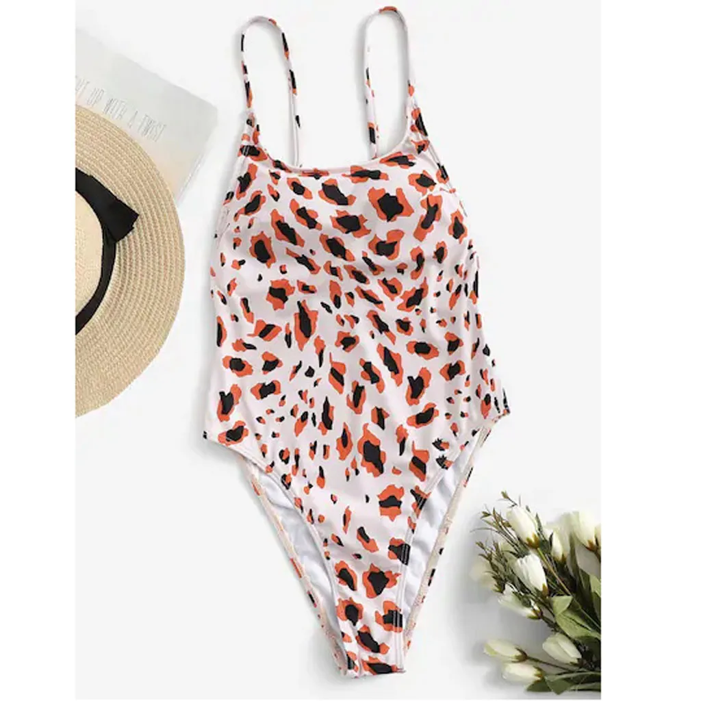 Женский купальник бикини с леопардовым принтом SAGACE Бразильское подкладкой