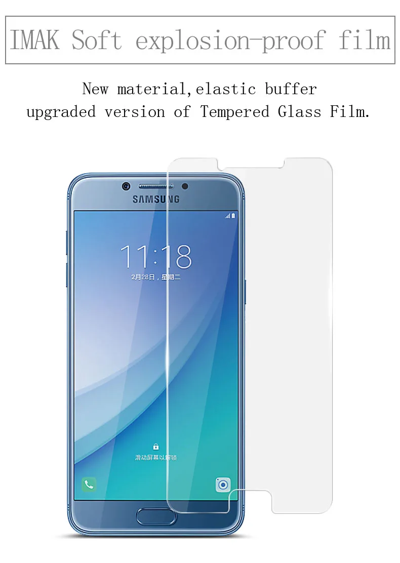 Для Samsung Galaxy C5 Pro C5010 IMAk мягкий взрывозащищенные защитный экран мобильный телефон