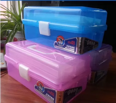 Новый Прозрачный Прямоугольный контейнер для нейл арта 1 шт. держатель ручки