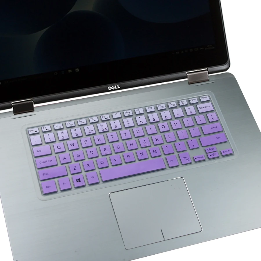 Для Dell Inspiron 15 5000 7000 серии i5568 i5578 7573 7569 7579 без цифровой клавиатуры ноутбука силиконовая клавиатура крышка кожи 15,6 дюймов