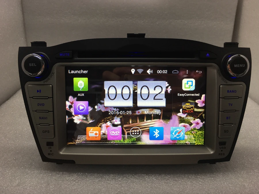 7-дюймовый Android 6.0 Quad Core 1024*600 dvd-плеер 2din Car 1.6 г 16 ГБ 3 /Wi-Fi радио GPS для Hyundai ix35 Tucson
