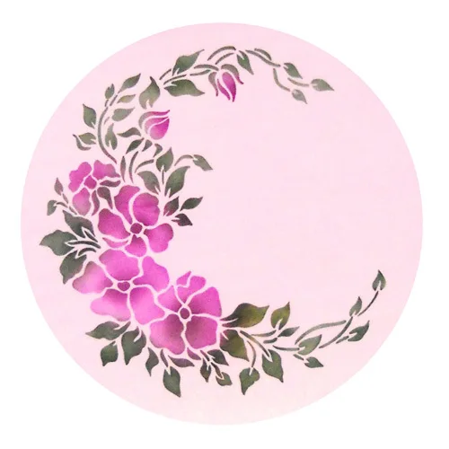 

Wild Rose Spray Cake Stencil, Cake top Stencil, Flower Stencils for Decoration