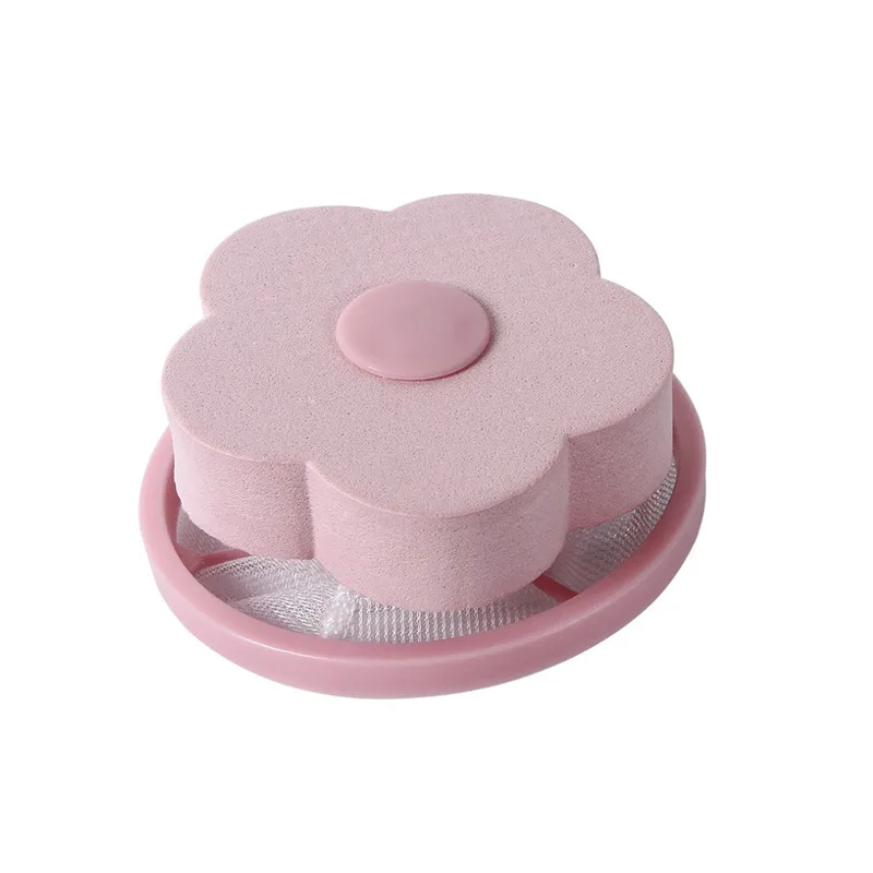 Flower Pink 1pc Удаление волос Catcher фильтр сетчатый мешок очистка шарики мешок анти-узел грязного волокна коллектор фильтр стиральной машины Прачечная мяч - Цвет: Flower Pink 1pc