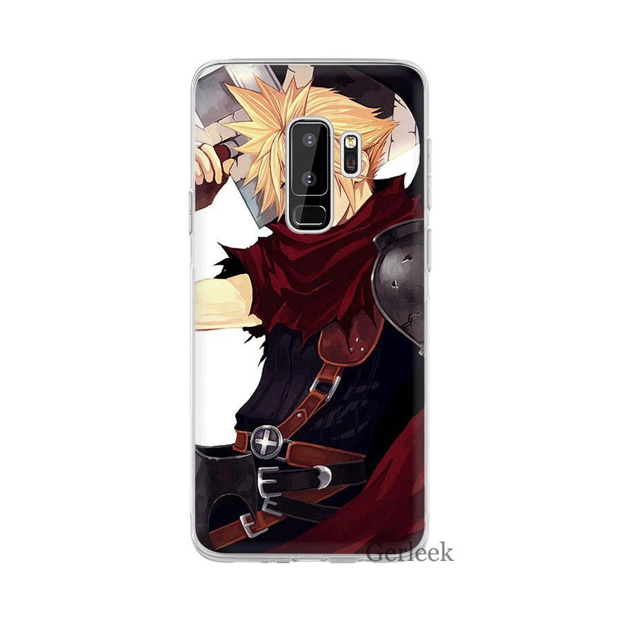 Чехол для Samsung Galaxy J1 J2 J3 J5 J7 Prime 2015 2016 2017 Final Fantasy VII FF7 жесткие чехлы