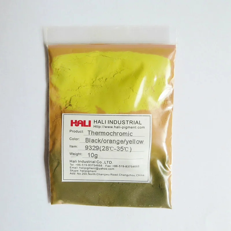 3 цвета Изменение термохромный пигмент 3-я ступенями thermochromic порошок горячий