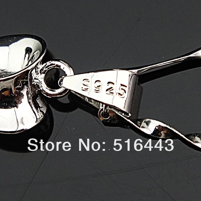 Большие акции амулеты 18 К белое золото серебро 8 м кубический циркон модное