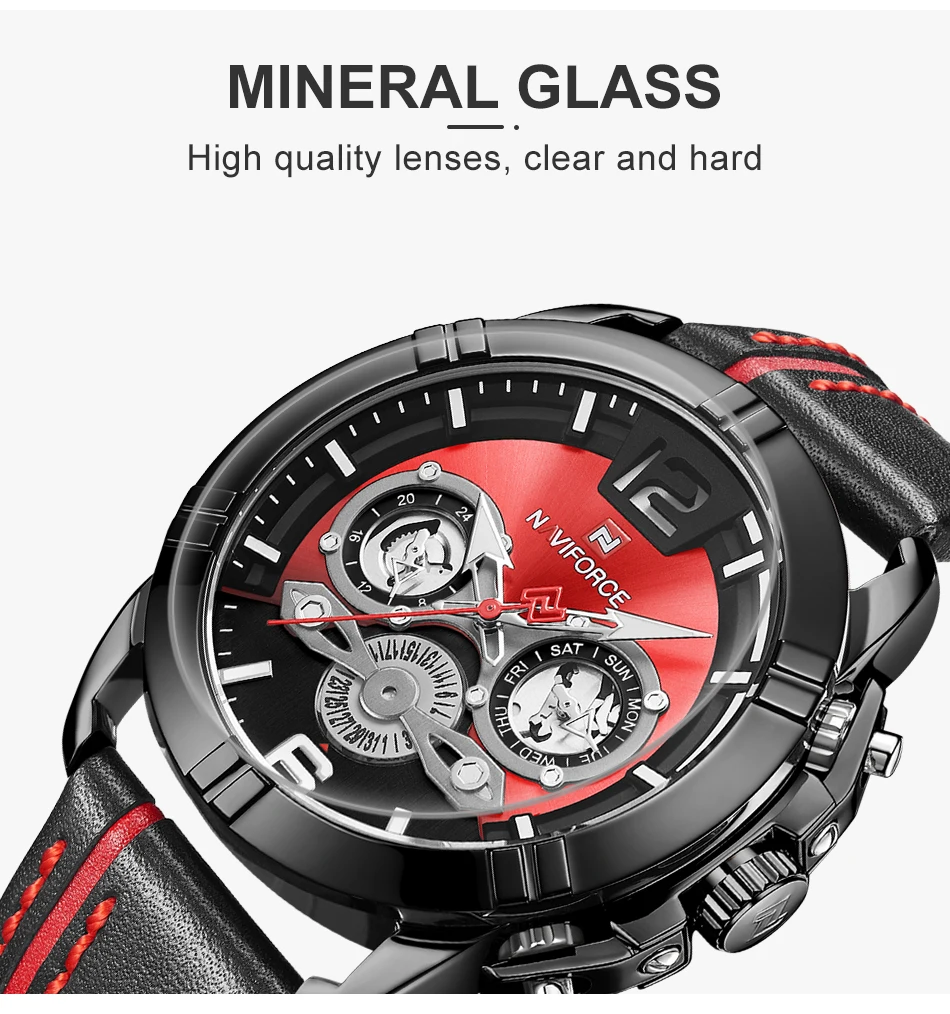 Relogio Masculino NAVIFORCE мужской роскошный бренд часов для мужчин s Военные Спортивные кварцевые часы мужские кожаные водонепроницаемые часы с календарем