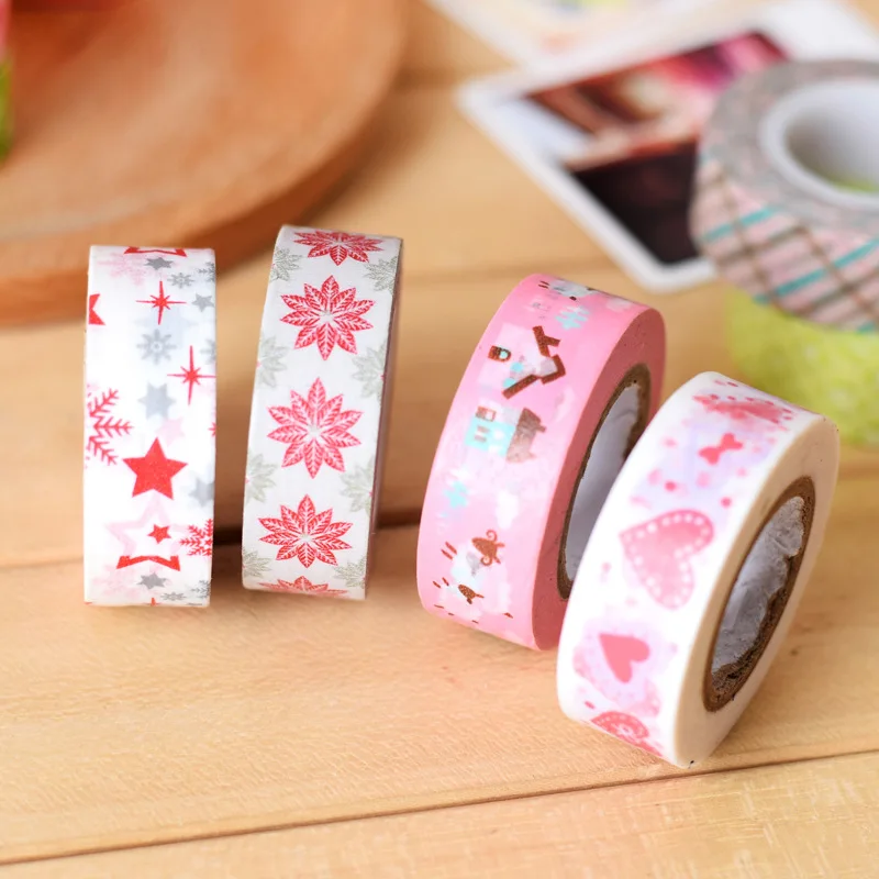 1/2/5 шт. 1 5 см Длина: 10 м DIY Бумага липкая Наклейка декоративная лента Washi TT