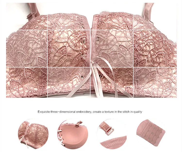 Модные женские туфли Push Up Bra для Для женщин нижнее белье без косточек тянуть веревку бюстгальтеры Кубок ABC сексуальный бюстгальтер белье Регулировка Intimates