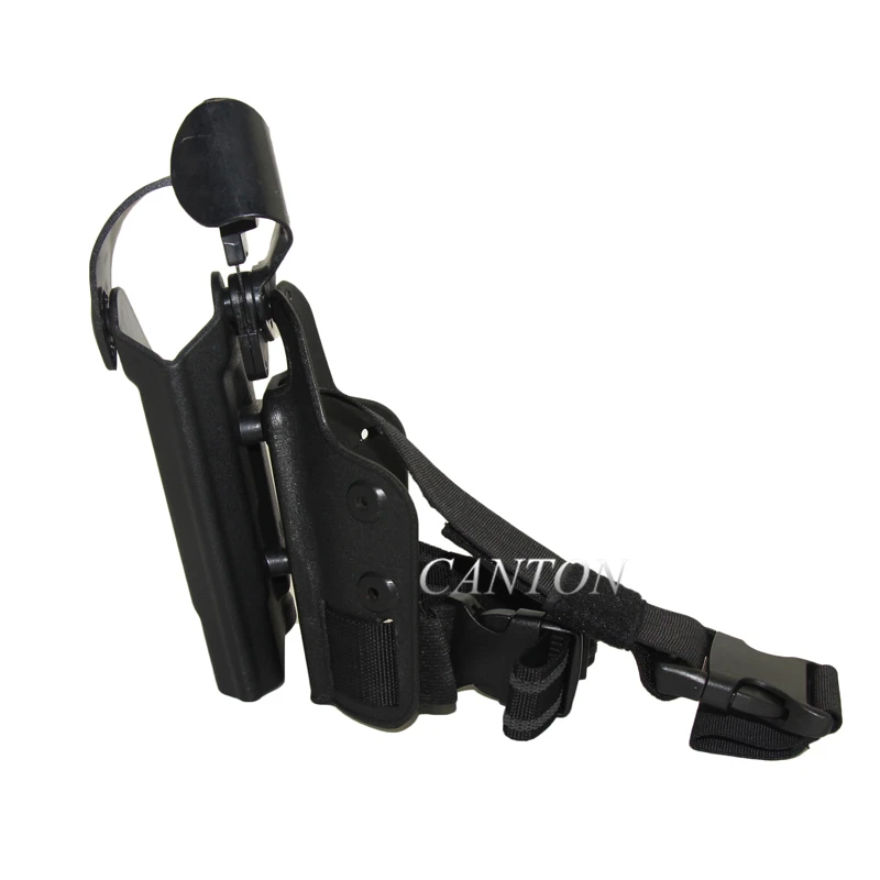 

Army airsoft Flashlight leg tactical Holster with Light Bearing Thigh Holster Fit For 1911