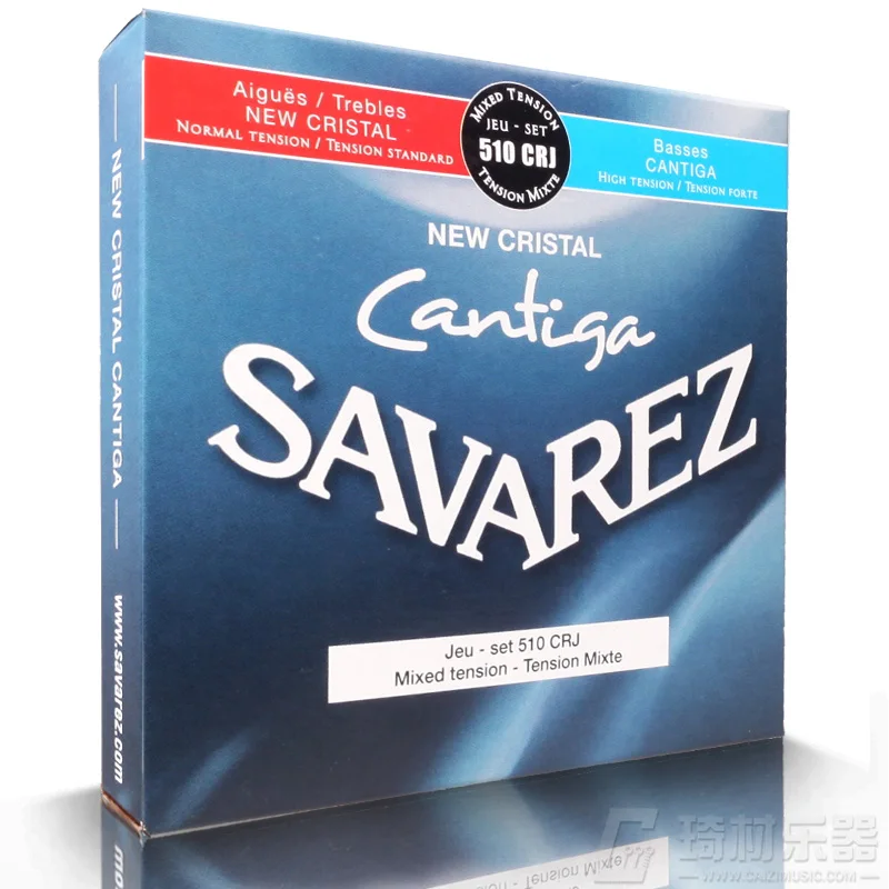 Набор гитарных струн Savarez 510 Классические струны Cristal/Cantiga Normal/High Tension 510CRJ|classical guitar