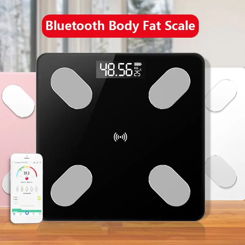 Электронные весы Smart Body Scale многофункциональные Bluetooth lcd Цифровые ж/к вода умный