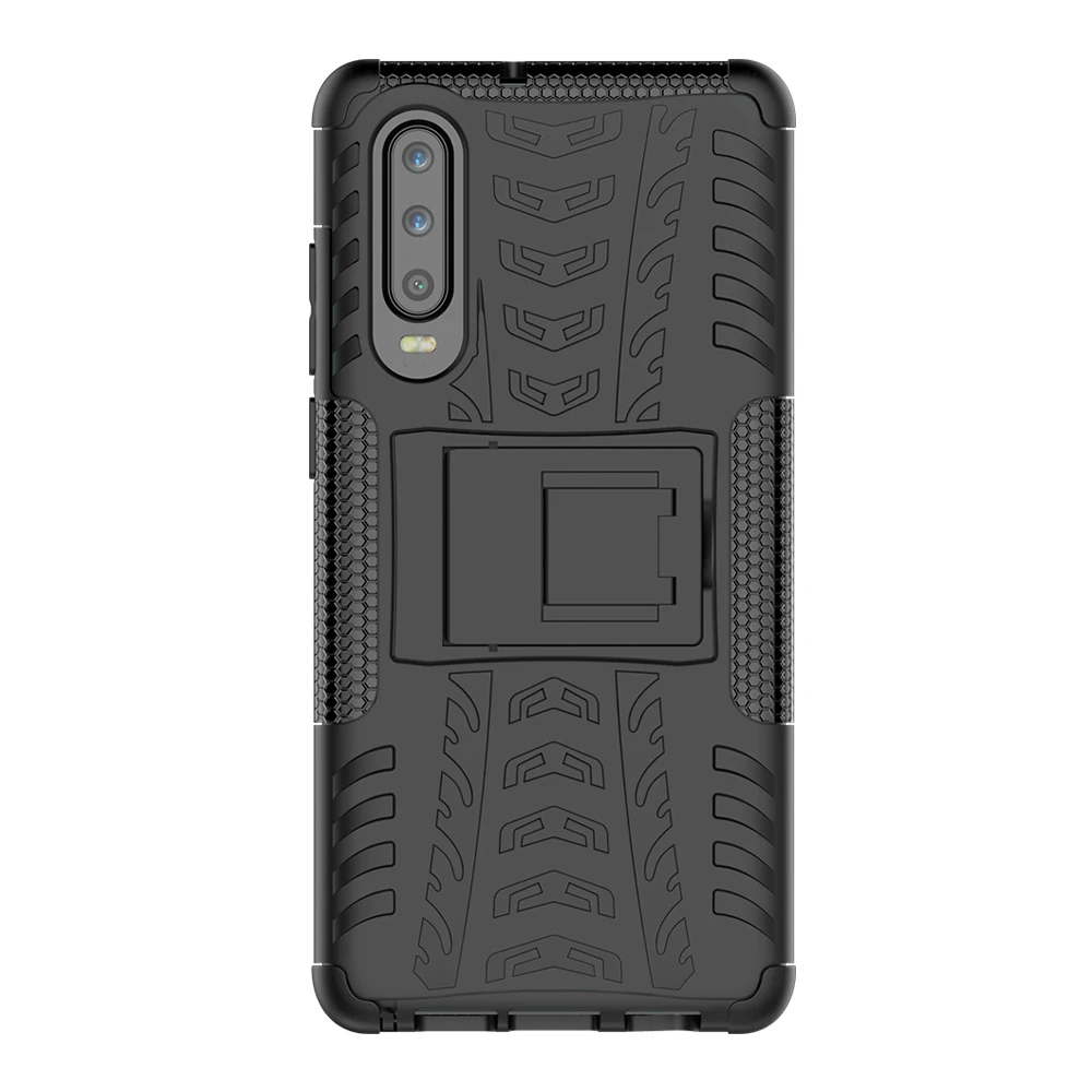 Чехлы для телефонов Huawei P30 противоударный армированный Мягкий ТПУ Гибридный