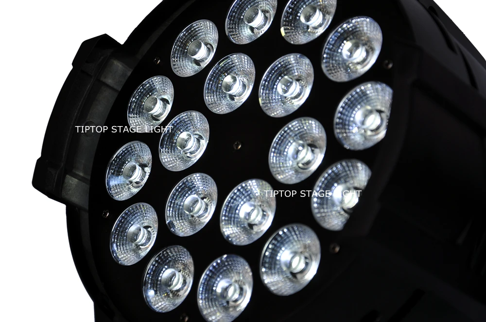 Оптовая продажа светодиодный сценический светильник 8XLOT алюминиевый Par 18x15W RGBWA 5 в