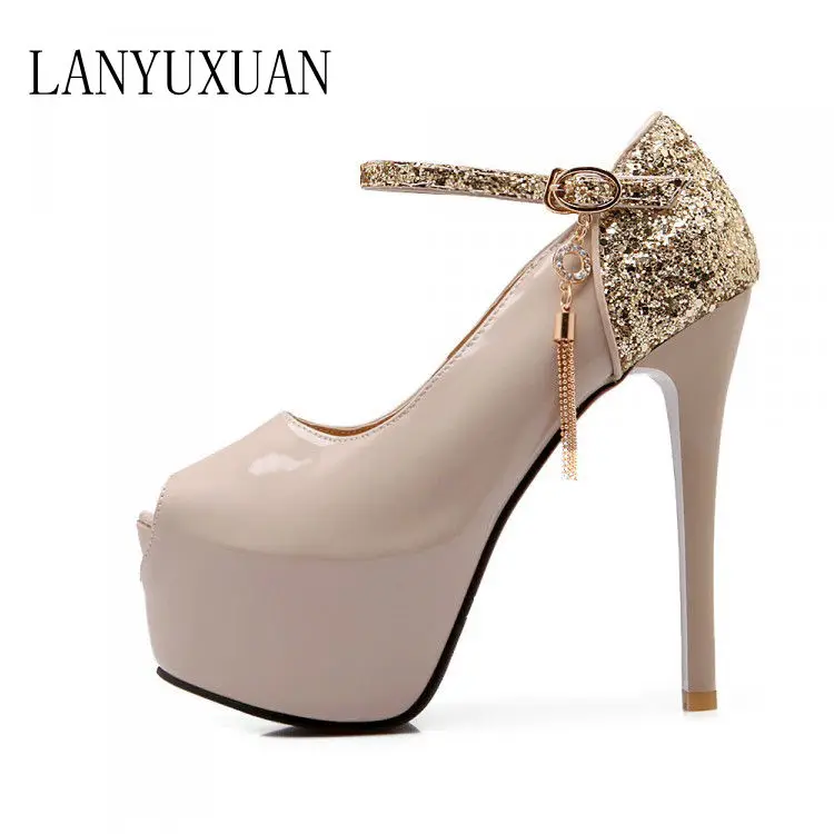 Женские туфли на высоком каблуке большие размеры|sapato feminino|pumps high heelswomen shoes heel |
