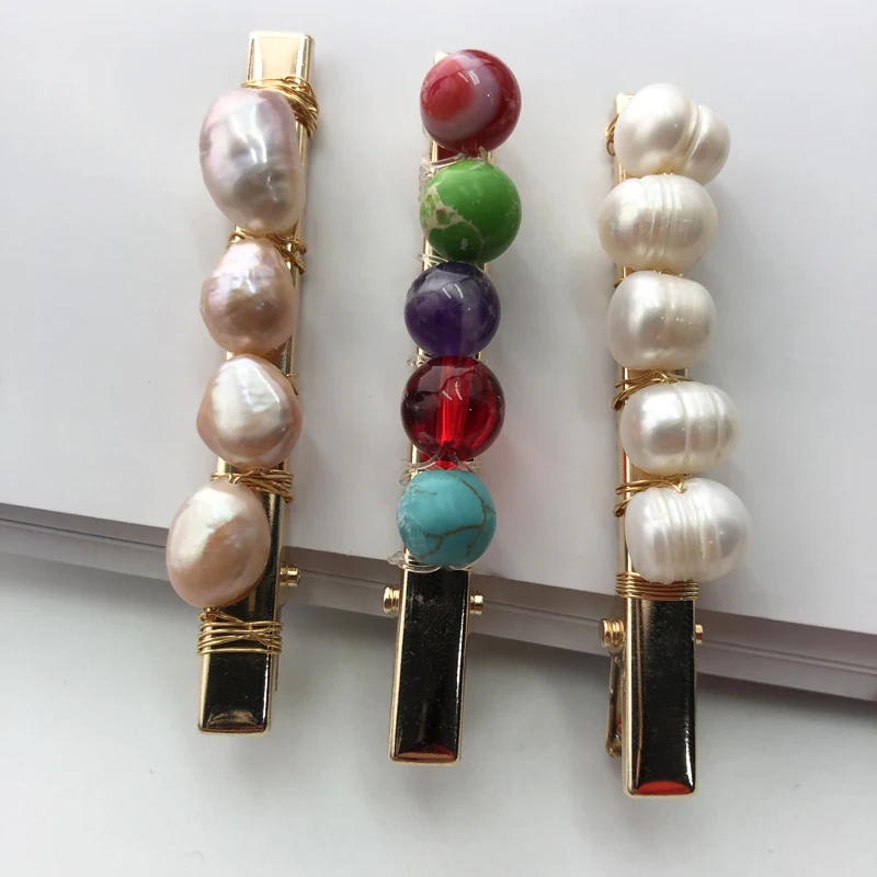 2019 KBJW оригинальные модные элегантные заколки для волос из натурального жемчуга с