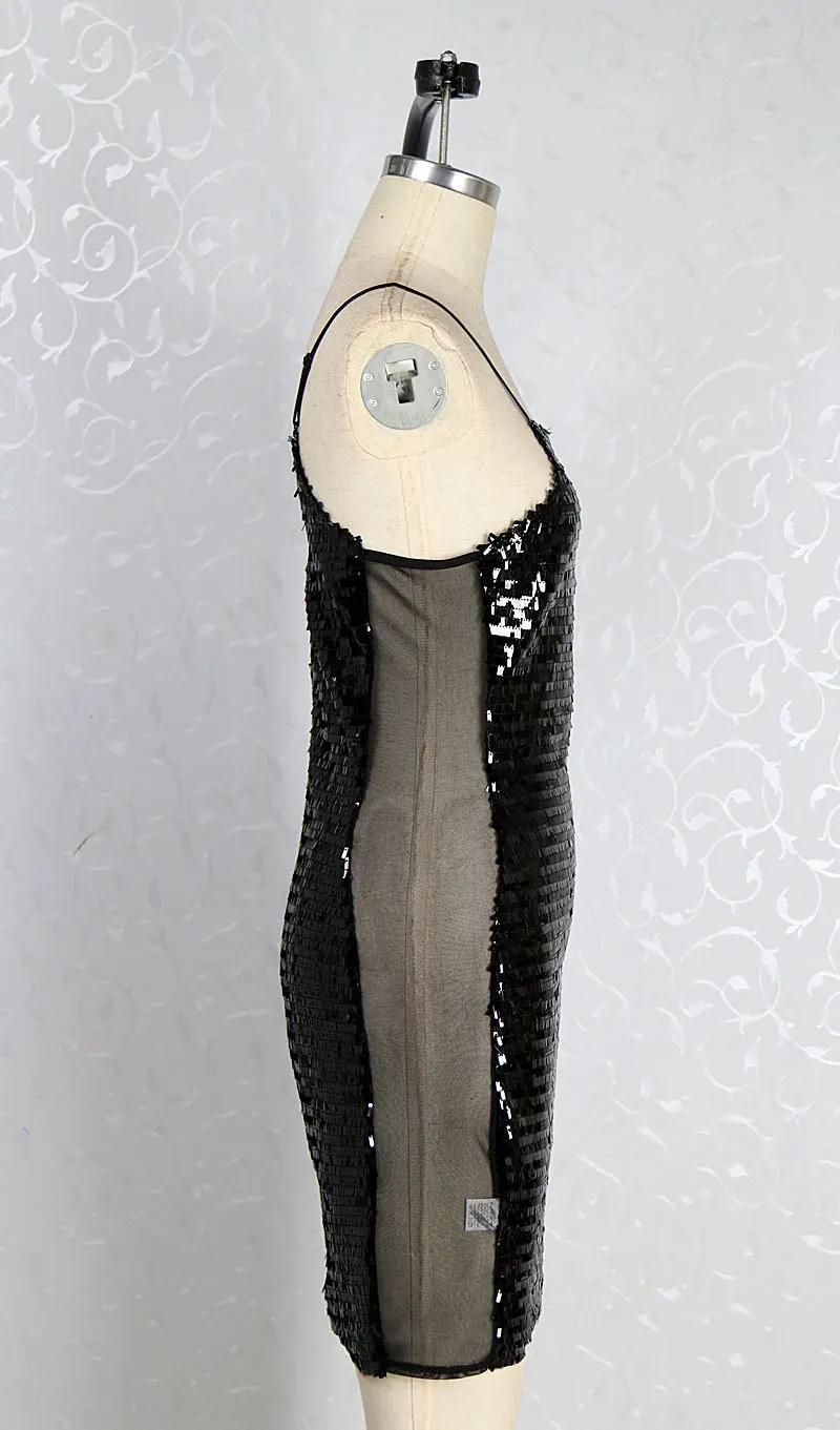 Женское сексуальное платье с глубоким v образным вырезом блестящее комбинация