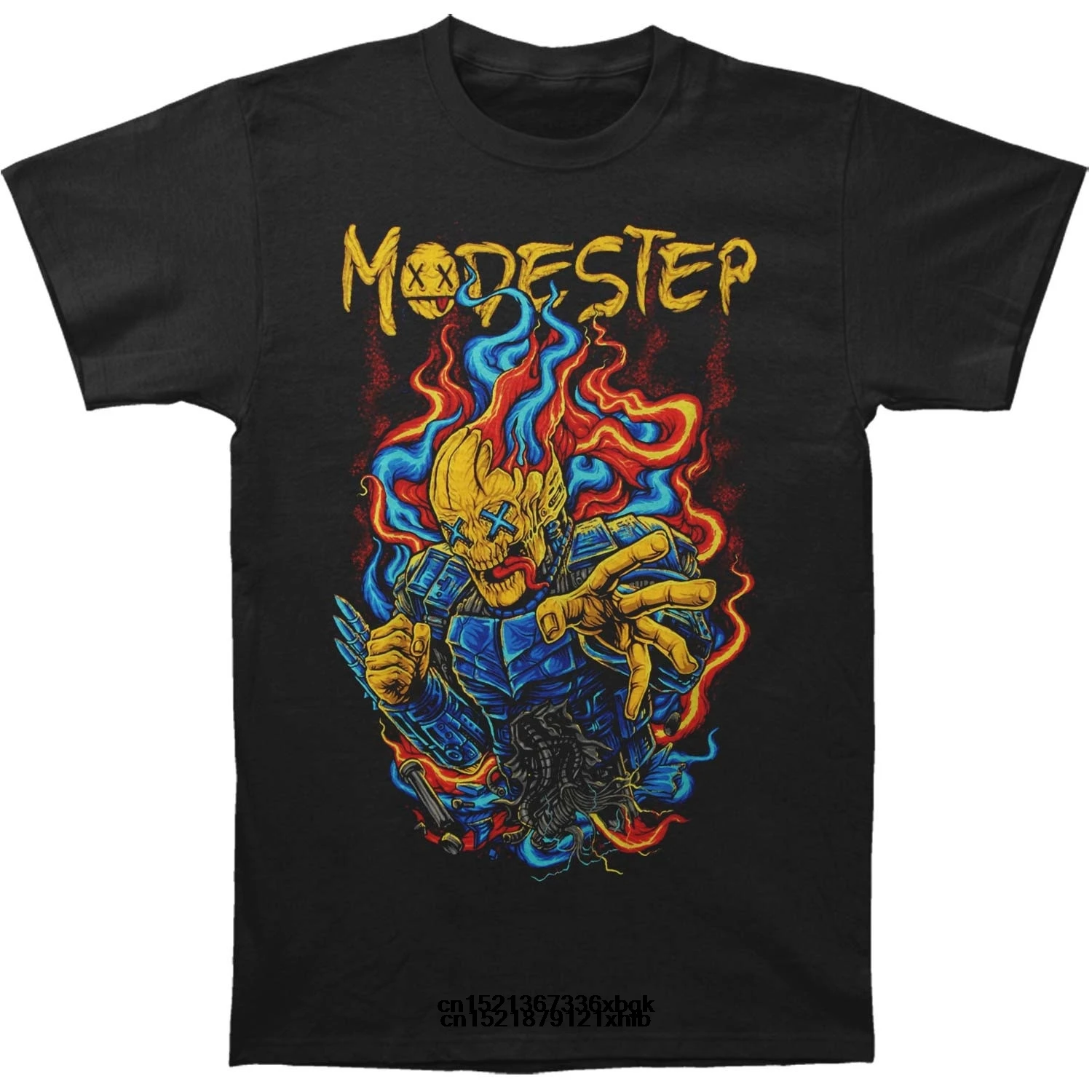 Возьмите забавная Футболка мужская новинка футболка Modestep Flaming | Мужская одежда