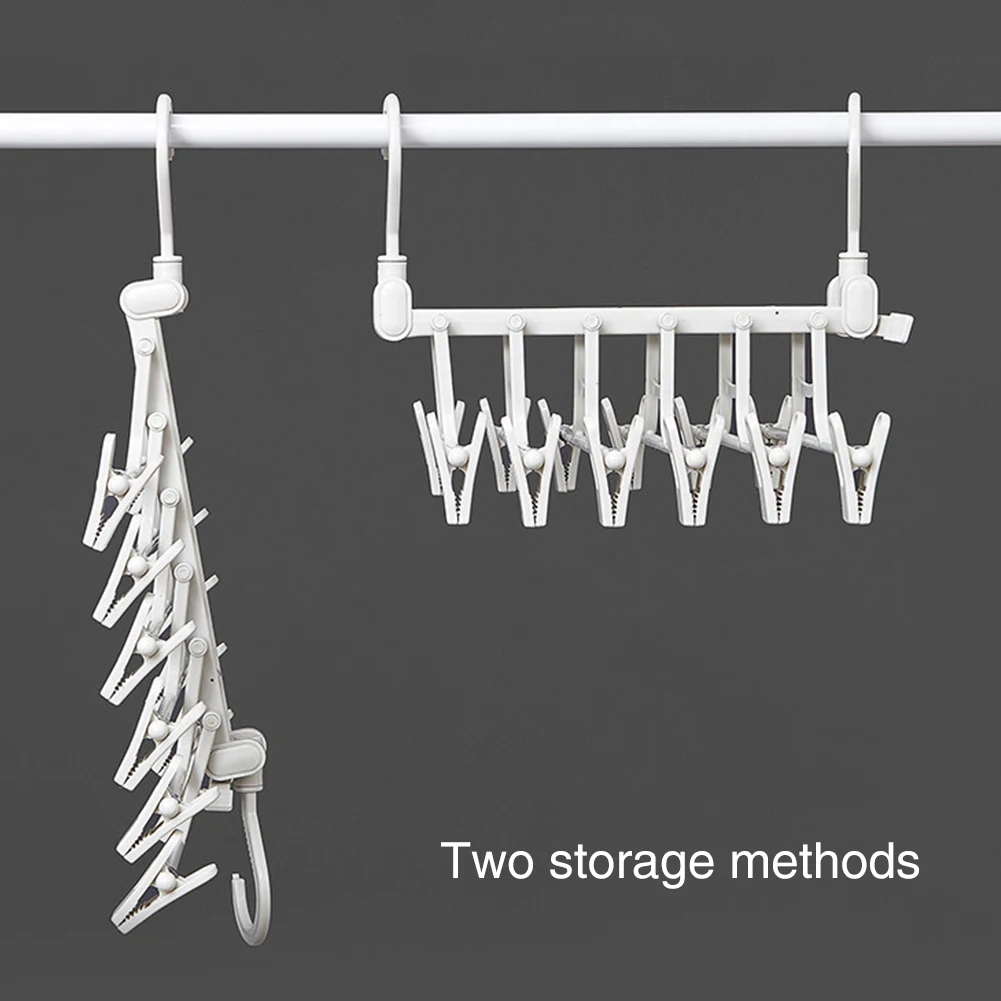 Clip Multi Layers Save Space Organizer Classify Pants Antislip Household Rack 360 Degree Rotating Clothes Hanger Foldable | Дом и сад