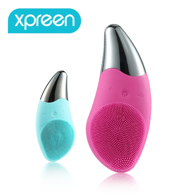 Новая электрическая Очищающая щетка для лица силиконовая звуковая вибрация мини