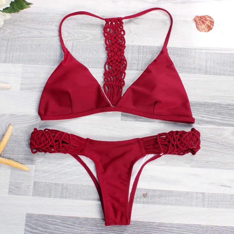 Сексуальный комплект бикини женщин Купальник Push Up Лето 2017 г. бразильский пляж