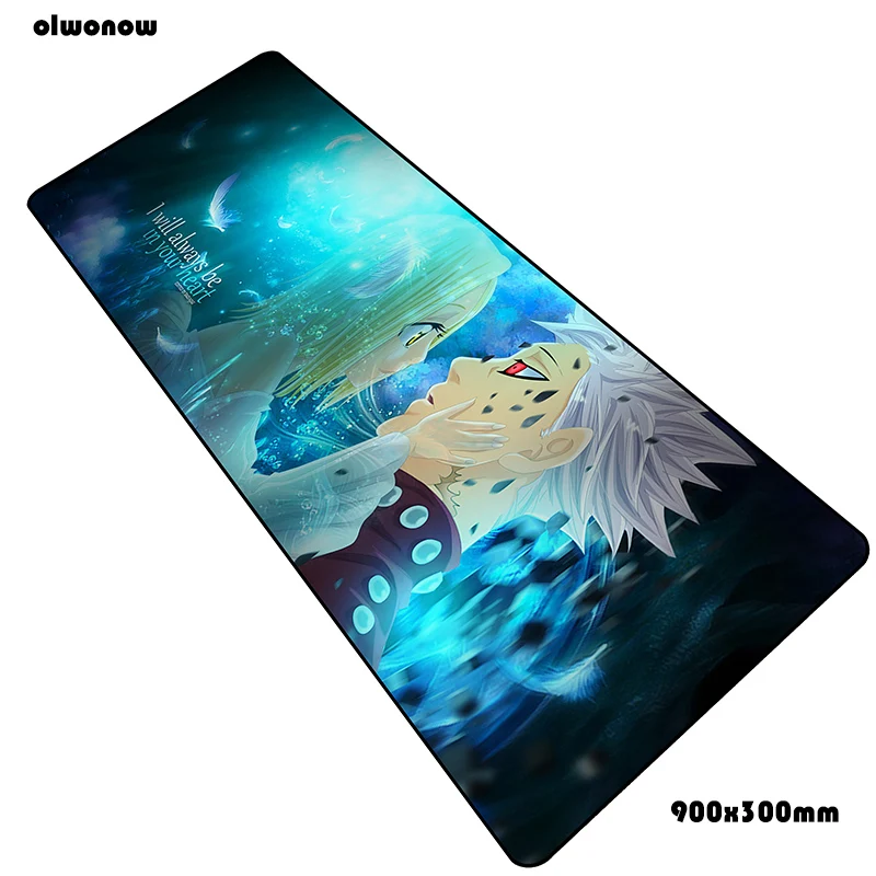 Size 900x300x2mm Nanatsu no taizai коврик для мыши 90x30 см коврики для мыши ноутбук игровой коврик для мыши геймер эргономичный персонализированные коврики для мыши Клавиатура ПК pad - Цвет: Size 900x300x2mm