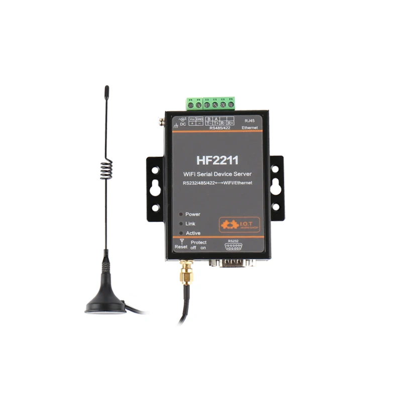 CE FCC HF2211 промышленный Modbus Серийный RS232 RS485 RS422 для Wi Fi Ethernet устройства TCP IP Telnet 4M Flash