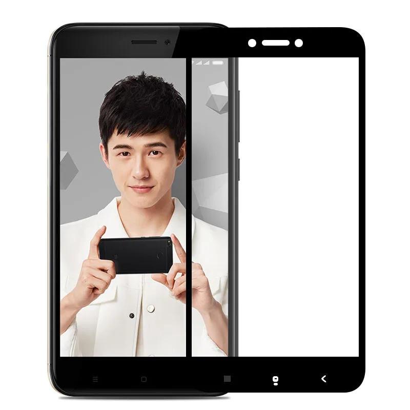Для Xiaomi Redmi 4x закаленное Стекло Экран протектор полный охват защиты Плёнки
