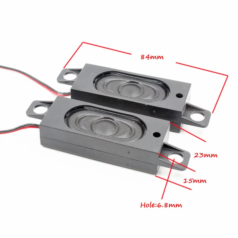 2pcs 2W 8R 23*84*15 мм мультимедийный динамик для рекламной машины с проводной