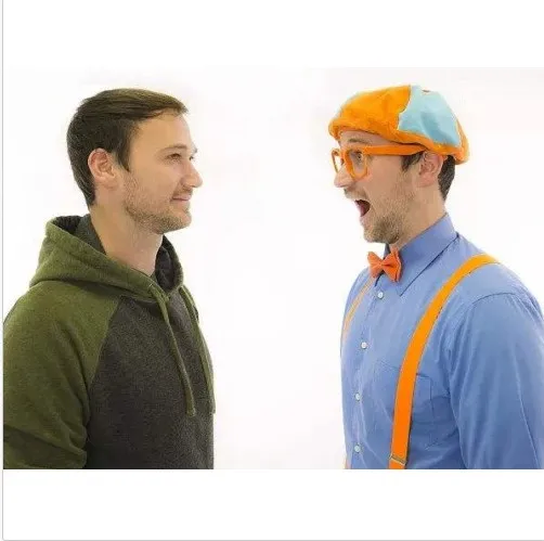 Tv Blippi очки карамельный костюм пластиковая крышка Blippi оранжевые очки косплей реквизит